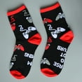 thumbnail image 4 of Penkiiy Middle Socks for Men Men Women Casual Personality Letters Sock Cotton Sock Red Socks, 4 of 5