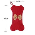 thumbnail image 2 of Christmas Decorations Knitting Wool Hanging Gift Bag, 2 of 3