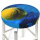 thumbnail image 3 of Disketp Sports Tennis Ball Funda Redonda para Taburete, Funda de Cojín para Silla de Bar Suave y Elástica-12 inch, 3 of 7