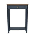 thumbnail image 4 of "East at Main Marnie Navy Blue Wood Console Table with Drawer & Shelf, 23.75"" Slim Entry Furniture for Small Spaces", 4 of 7