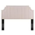 thumbnail image 3 of Modway Alyona Channel Tufted Performance Velvet Full/Queen Headboard in Pink, 3 of 6