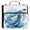Blue Sea Turtle Pattern, variant on Water-Resistant 3-Ring Binder Organizer with Multiple Pockets Zipper Binder Bag for Office Black Cat Walking Fields