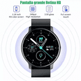thumbnail image 5 of Reloj Smartwatch caja negra, malla negra de silicona, 5 of 5
