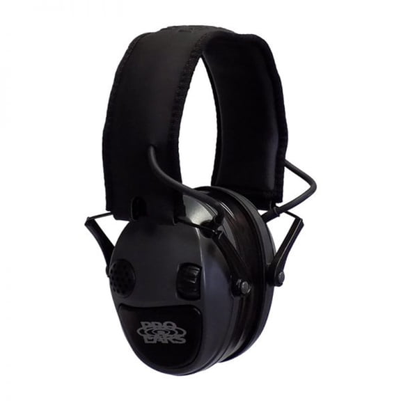 Pro Ears Silver 22 Electronic Ear Muffs, 22 dB NRR Hearing Protection, Low Profile, Gray