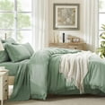 thumbnail image 4 of Andency Bed in a Bag Queen Comforter Set with Sheets Sage Green - 7 Pieces Boho Tassel Queen Bedding Sets, All Season Fringe Soft Lightweight Bed Set with Comforter, Sheets, Pillowcases & Shams, 4 of 8