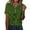 Vert, variante sur Tnhcen Chemises d'Été Vintage à Imprimé pour Femmes - Coupe Ample Basique Décontractée / Grande Taille P-2TG / Style Rétro pour Femmes