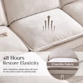 thumbnail image 5 of Aitjunz 85.83'' Modular Cloud Couches, Sectional Sofa for Living Room, Modern Couches and Sofas with Storage Ottoman, U-Shape 5 Seat Chenille Cloud Sofa with Pillows for Bedroom, 5 of 8