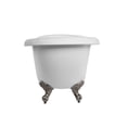 thumbnail image 2 of Bristol 67 Inch Acrylic Slipper Clawfoot Tub - No Faucet Drillings - Imperial Ball & Claw Feet, 2 of 2