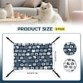 thumbnail image 5 of TETOU 2pcs Cat Hammock, 19.7*13.7In Middle Pet Hammock Bed Adjustable Soft Sleeping Hammock for Cage Hanging Reversible Cats Puppy Small Animals, 5 of 8