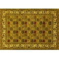 thumbnail image 1 of Ahgly Company Machine Washable Indoor Rectangle Persian Yellow Traditional Area Rugs, 5' x 8', 1 of 4