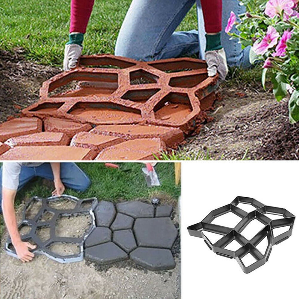 Maxcozy 13.78" DIY Driveway Paving Pavement Mold Patio Concrete
