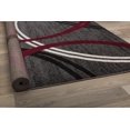 thumbnail image 4 of Rugshop Modern Wavy Circles Desing Area Rug 5' 3" x 7' 3" Red, 4 of 4