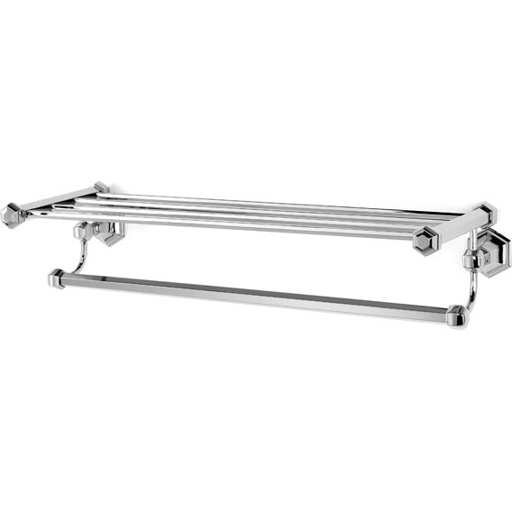 Nicole Wall Mounted Towel Rack, Polished Chrome