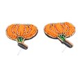 thumbnail image 3 of Pendientes de calabaza vintage, exquisitos pendientes colgantes hechos a mano para fiestas de Halloween a diario., 3 of 14