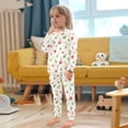 thumbnail image 5 of Pajama Colored Balls Christmas Leaves Cute Comfortable Cotton Two-piece Pajama Set, 5 of 7