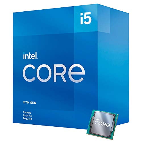Intel Core i5-11400F Gaming CPU, 6 Cores up to 4.4 GHz, LGA1200
