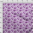 thumbnail image 3 of oneOone Viscose Jersey Purple Fabric Florals Fabric For Sewing Printed Craft Fabric By The Yard 60 Inch Wide, 3 of 7