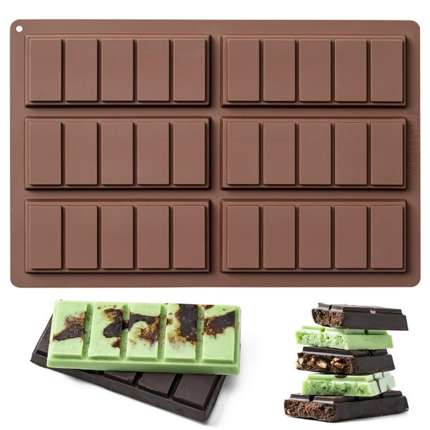 Molde para barras de chocolate Husfunov, 100% silicona apta para uso alimentario