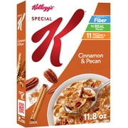 Kellogg's Special K Cinnamon and Pecan Breakfast Cereal, Good Source of Fiber, 11.8 oz