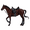 24-Brown, variant on Leyfeng Horse Figurines, Homemade Articulated Reinforced Horse Models, Main Body White Horse Brown Horse Handmade Model Jewelry