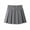 Gray, variant on School Uniform Skirts For Girls High Waisted Pleated Hem Button Decor Skirt Summer Casual Performance A-Line Lined Mini Skirt