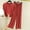 Red, variant on uublik Comfy Pajamas for Women Set Casual Short Sleeve Pullover Tops and Drawstring Wide Leg Pants Lounge Sets Green, M