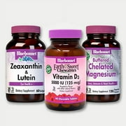 Bluebonnet – VitaminD3 5000IU + Magnesium + Zeaxanthin plus Lutein