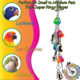 thumbnail image 5 of 1032 Super Ringy Ringer M&M Bird Toys Stainless Steel Shiny Durable Link, 5 of 6