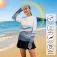 thumbnail image 5 of FORMRS Womens Long Sleeve Shirts UPF 50+ Sun Protection Quick Dry Fishing Hiking Tops, Size S-2XL, Watercolor Mountains, 5 of 8