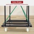 thumbnail image 2 of Kojooin Folding Table Cart, 1500 LBS Heavy Duty Drywall Cart Steel Panel Truck with Wheels, Chair Desk Trolley for Garage, Home, Office, Utility Tool Wagon for Handling Lumber, Mattress, 2 of 9