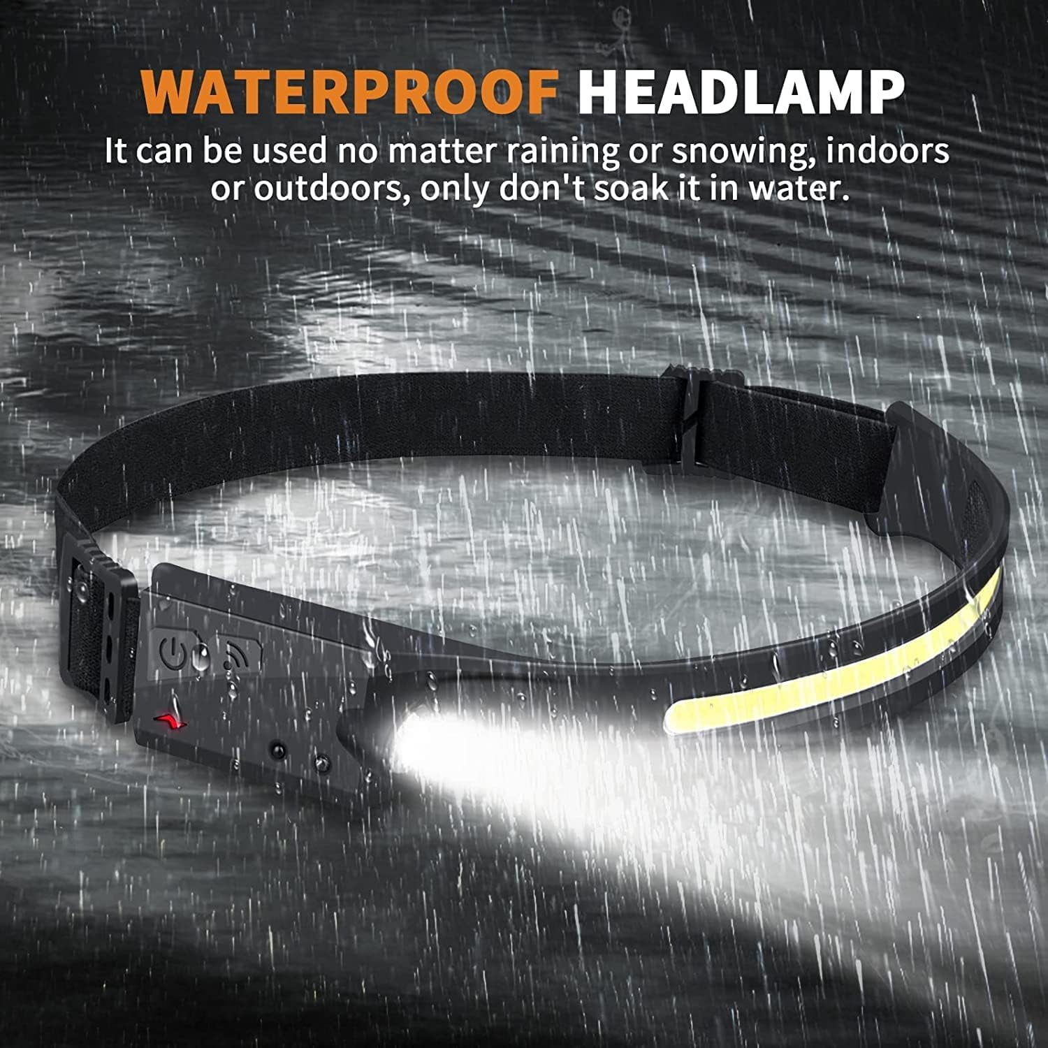 Rechargeable Headlamp 3-Pack Rechargeable LED Headlamps - 400 Lumen, 230° Wide Beam With Motion Sensor For Camping & Running Nebo Flashlight