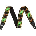 thumbnail image 3 of Fender Neon Monogrammed 2-Inch Guitar Strap - Green and Orange w/ Strap Blocks, 3 of 3
