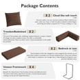 thumbnail image 3 of 79in Convertible Sofa Bed Corduroy Boneless Couch Bed Foldable Sofa Bed Pull Out Bed Futon Sleeper Sofa No Assembly, 3 of 9