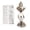 Silver, variant on SSNTSY 6pcs Candy Ornaments, Hanging Colorful Candy Cane, Sparkling Candy Decor, 1.2" x 3.1" Mini Candy Pendant with Sturdy Hooks & Wire Stands for Home Weddings Parties Commercial