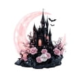 thumbnail image 2 of Halloween Tabletop Decor 2D Acrylic Castle Ornament, Sturdy Base Shelf Display, Modern Spooky Accent for Living Room Mantel Party and Seasonal Home Decoration, 2 of 5