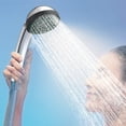 thumbnail image 6 of High Pressure Shower Head, Handheld Shower Head With 2 Power Wash Nozzles, Non Clogging Spray Head, Polished Chrome Bathroom Fixture, Strong Water Flow, Easy Install Shower Accessory, 6 of 6