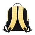 thumbnail image 2 of HUIACONG Yellow Giraffe Donut Print Kids Backpack 13.5 Inch Lightweight Water Resistant School Bag with Multi Pockets Breathable Padded Adjustable Straps for Boys Girls Ages 3-10 Travel Bookbag, 2 of 7