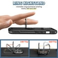 thumbnail image 5 of Nalacover For iPhone 14 Plus Slim Case,Luxury Hybrid Hard PC and TPU Rugged Bumper 3-In-1 Rotatable Magnetic Ring Kickstand Four Corner Guard Shockproof Anti-Scratch Back Phone Cover.Black, 5 of 12