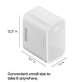 thumbnail image 3 of ICEMAN Portable Mini Fridge w/ 8 355 ml (12oz) Can Capacity, Cools and Heats, Car Plug Included - White, New, 3 of 9