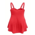 thumbnail image 5 of Tank Tops for Women Thick Strap Backless Button Spliced Summer Tops, 5 of 5