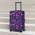 thumbnail image 5 of Uemuo Bright Purple Butterflies Printed Washable Luggage Cover - Fashion Suitcase Protector Fits 18-32 Inch Luggage -Medium, 5 of 9