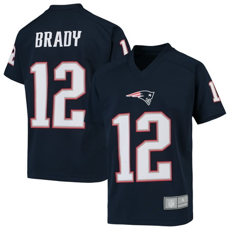 Tom Brady New England Patriots Youth Player Name & Number V-Neck Top - (Best Number For Jersey)