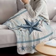 thumbnail image 3 of Texas Star Blue Blanket Soft Cozy Warm Throw Blanket for Couch, Plush Fuzzy Flannel Fleece Blankets for Sofa, Farmhouse Country Branches Wooden Grain Bed Blankets Lightweight Gifts for Women, 50"x80", 3 of 9