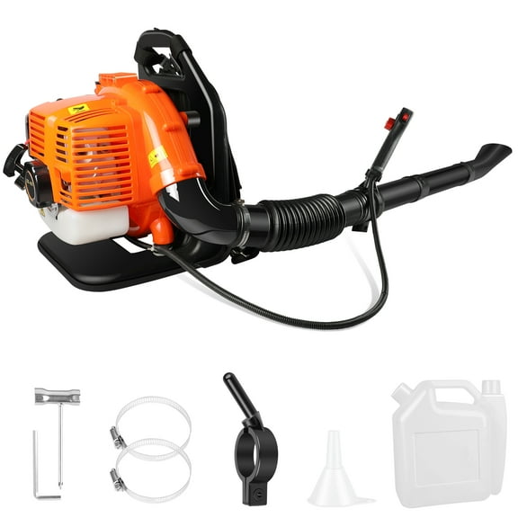 43CC Gas Backpack Leaf Blower, 665 CFM, 2800 RPM, 2-Stroke Engine Gas Blower for Landscaping, Snow Removal, and Heavy-Duty Yard Work – Lightweight, Quiet