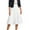 White, variant on RUTAYY Women Pleated Midi Skirt For Everyday Casual Wear For Summer And Versatile Styling Options Solid Color Flowy Swing Skirts