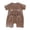 Brown, variant on Sopiago Baby Boy Rompers Short Sleeve Cotton Toddler Rompers Graphic Print Baby Clothes One-Piece Outfit Baby Boy Clothes Beige,0-3 Months
