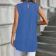 thumbnail image 5 of Casual Tops Cuello Redondo Top sin Mangas Largas para las Mujeres, Elegante Y de Moda Blusa de Color Sólido para el Uso Diario de Verano, 5 of 9