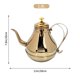 thumbnail image 3 of Hervidor de té Tetera de té de leche para el hogar Tetera de acero inoxidable con colador, 3 of 5