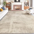 thumbnail image 1 of Alfombra Area Zesthome, lavable, moderna, abstracta, 240 x 300 cm, color marrón, 1 of 9