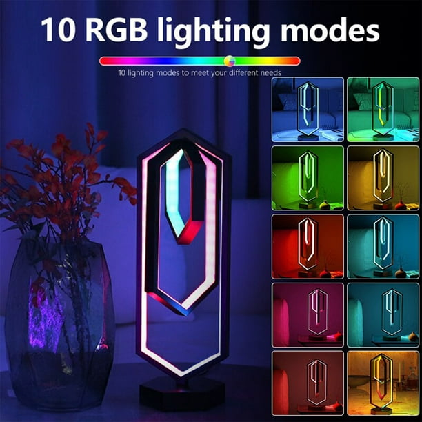 Lampe de Table Chevet Intensité Variable RGB LED Télécommande